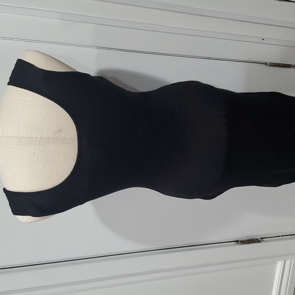 NEW Almost Famous Scoop Neck Knitted Ribbed Midi Black Dress sz XL - Picture 5 of 10